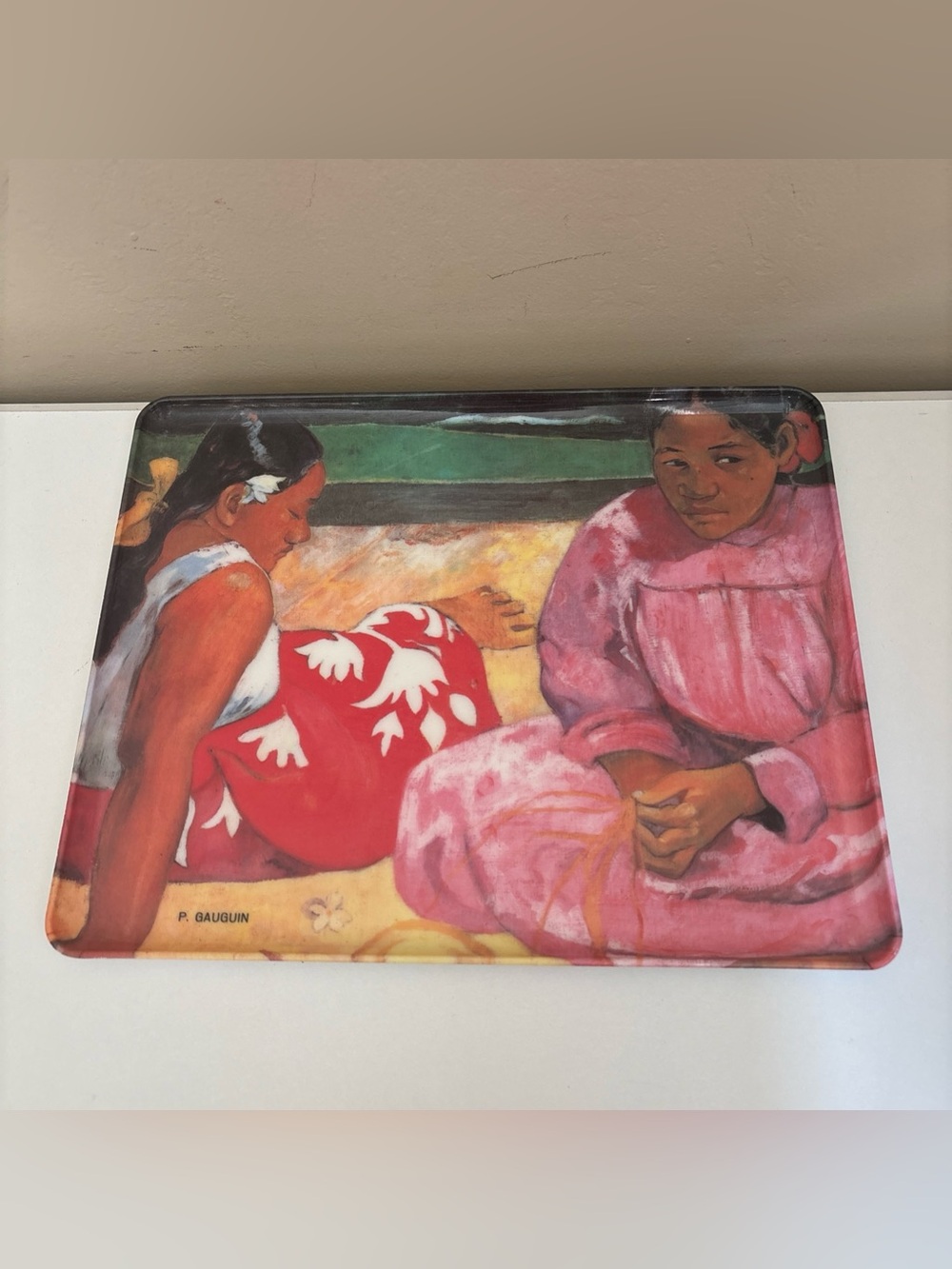Vintage P. Gauguin Hawaii Aloha Mebel Melamine Tray MADE IN ITALY 12''X9.5''